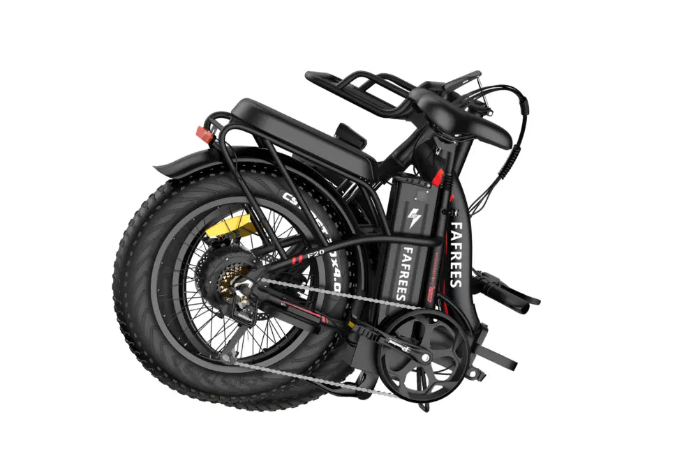 FAFREES F20 MAX Electric Bike black fully folded