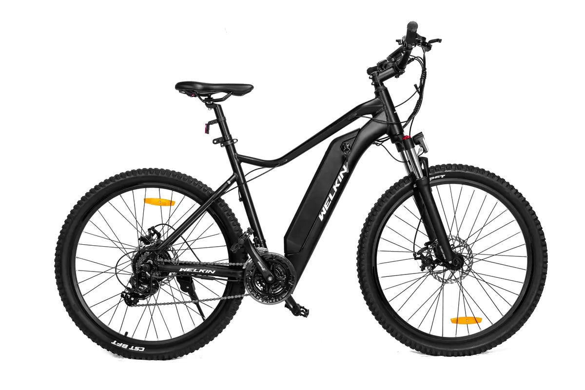 WELKIN WKEM001 Black Mountain Electric Bike Right Side View