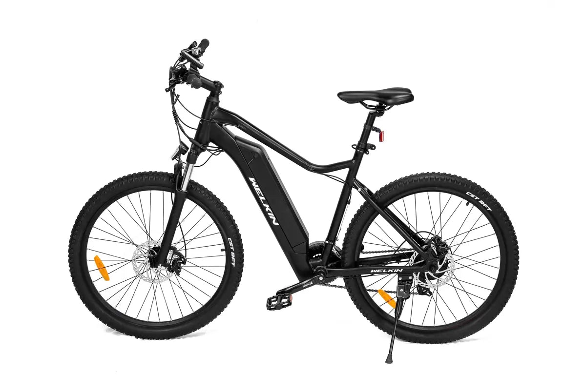 WELKIN WKEM001 Black Mountain Electric Bike Left Side Vew