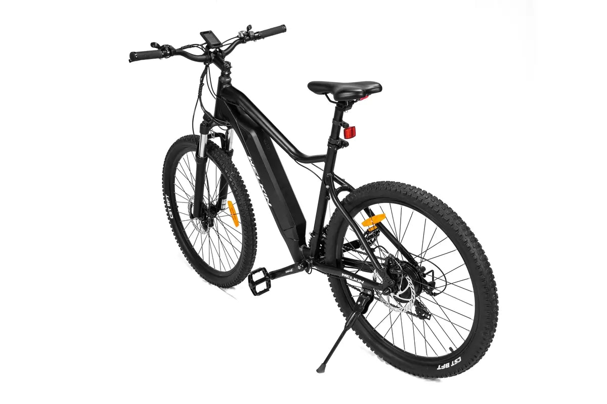 WELKIN WKEM001 Black Mountain Electric Bike Rear Left Side View