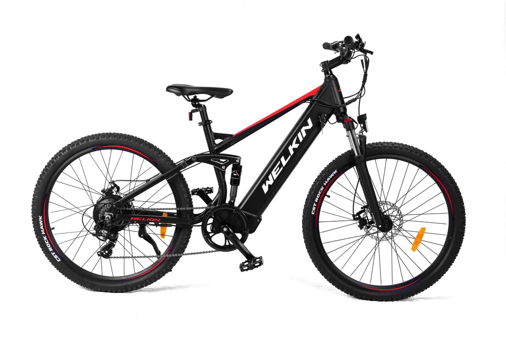 WELKIN WKES002 Electric Bike - Black-Red